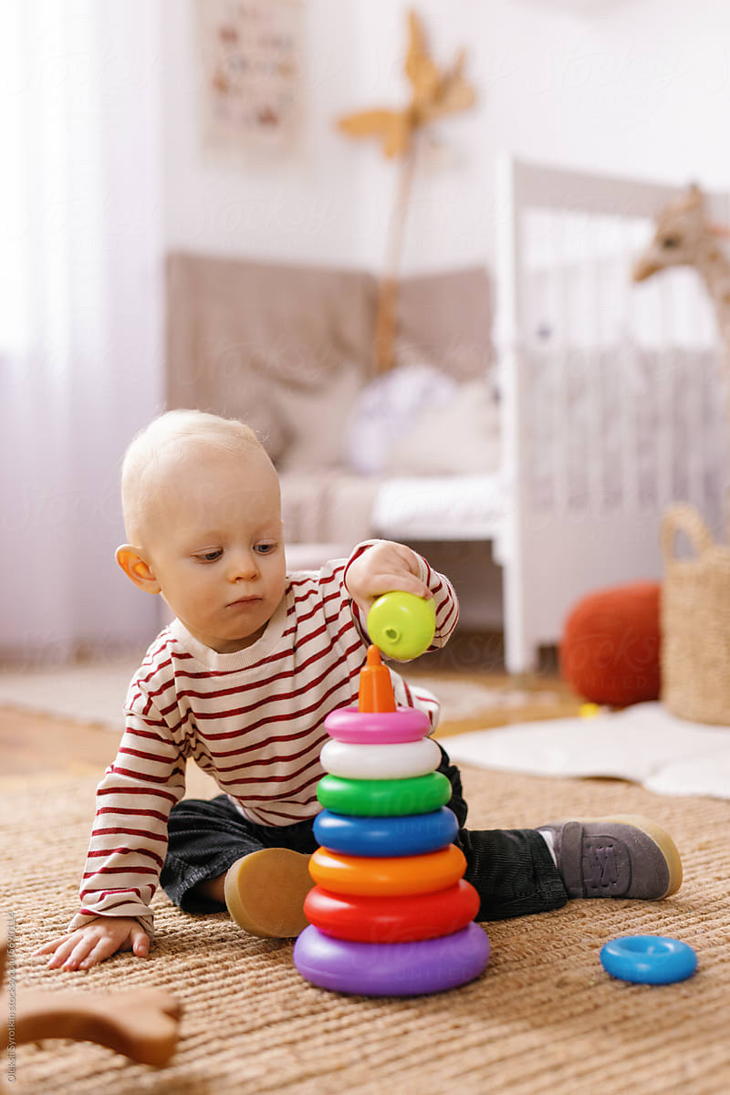 Infant toy preschooler stacking tower learning development logic