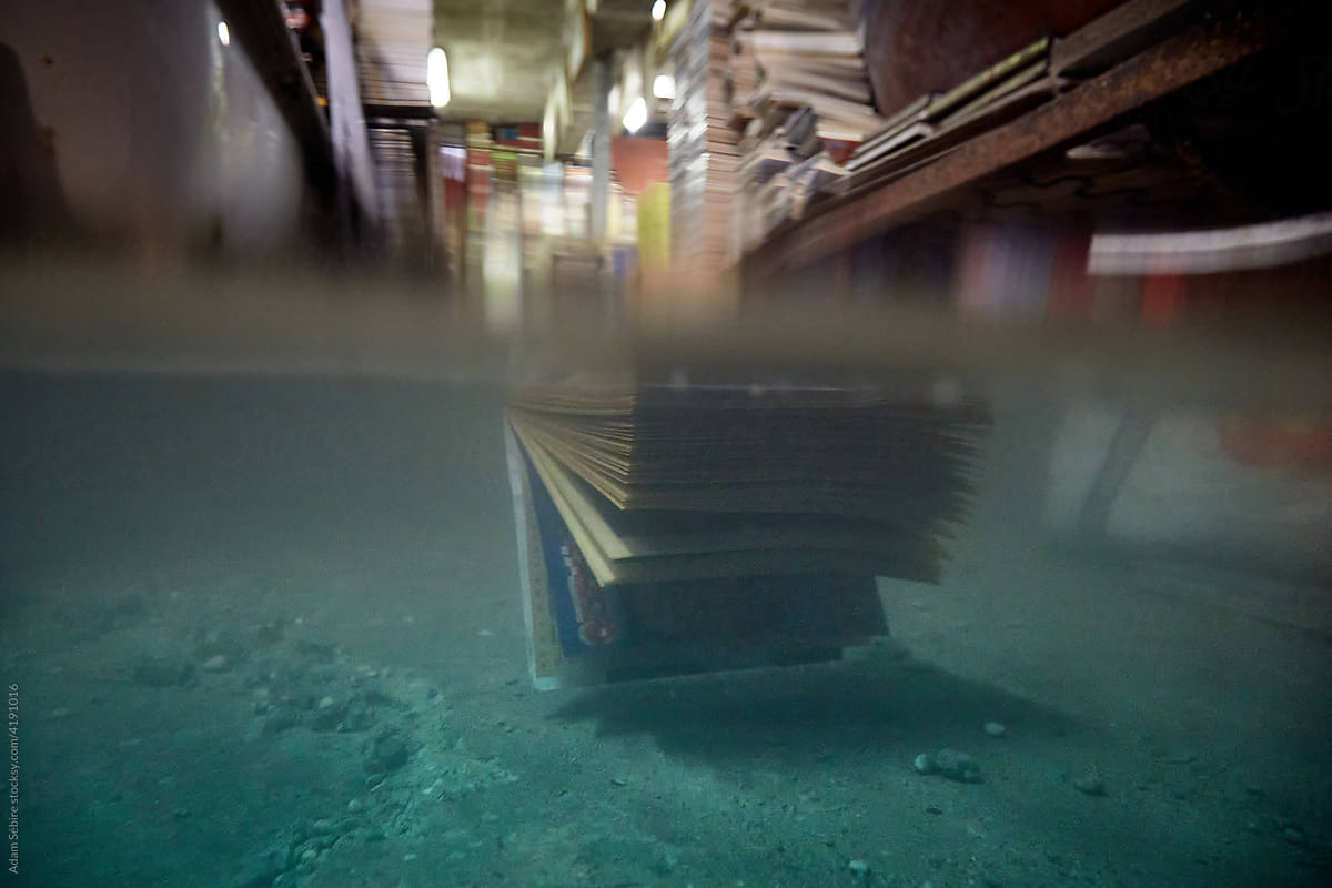 Book floats in flooding sea water, Venice global warming
