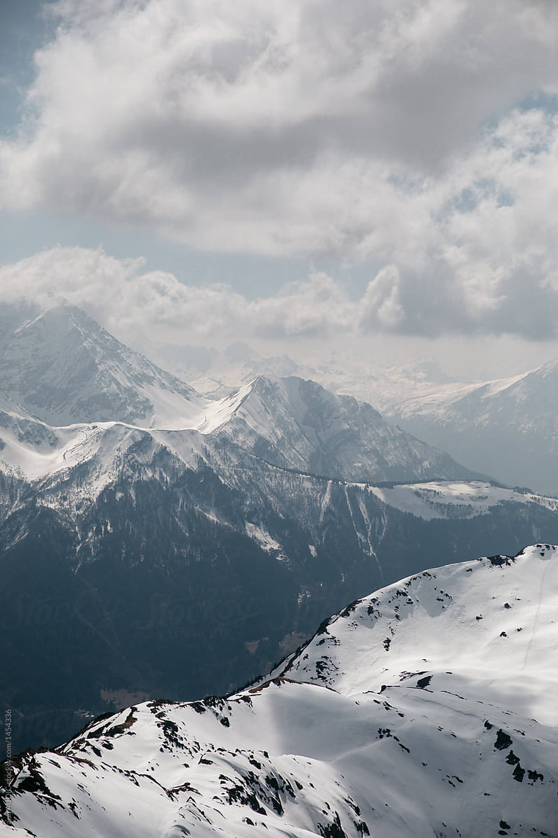 French Alps in Chamonix, Mont-Blanc