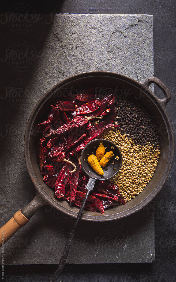 Colorful and vibrant Indian spices