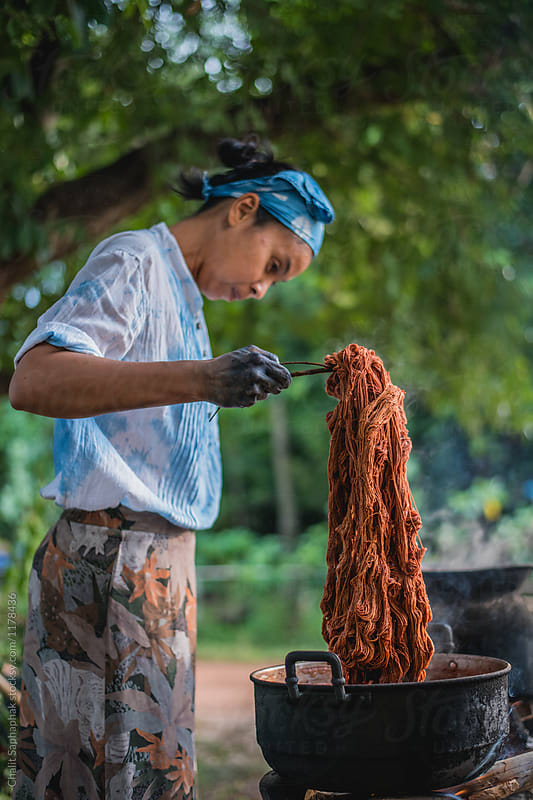 Nature Bark Dyeing Cotton