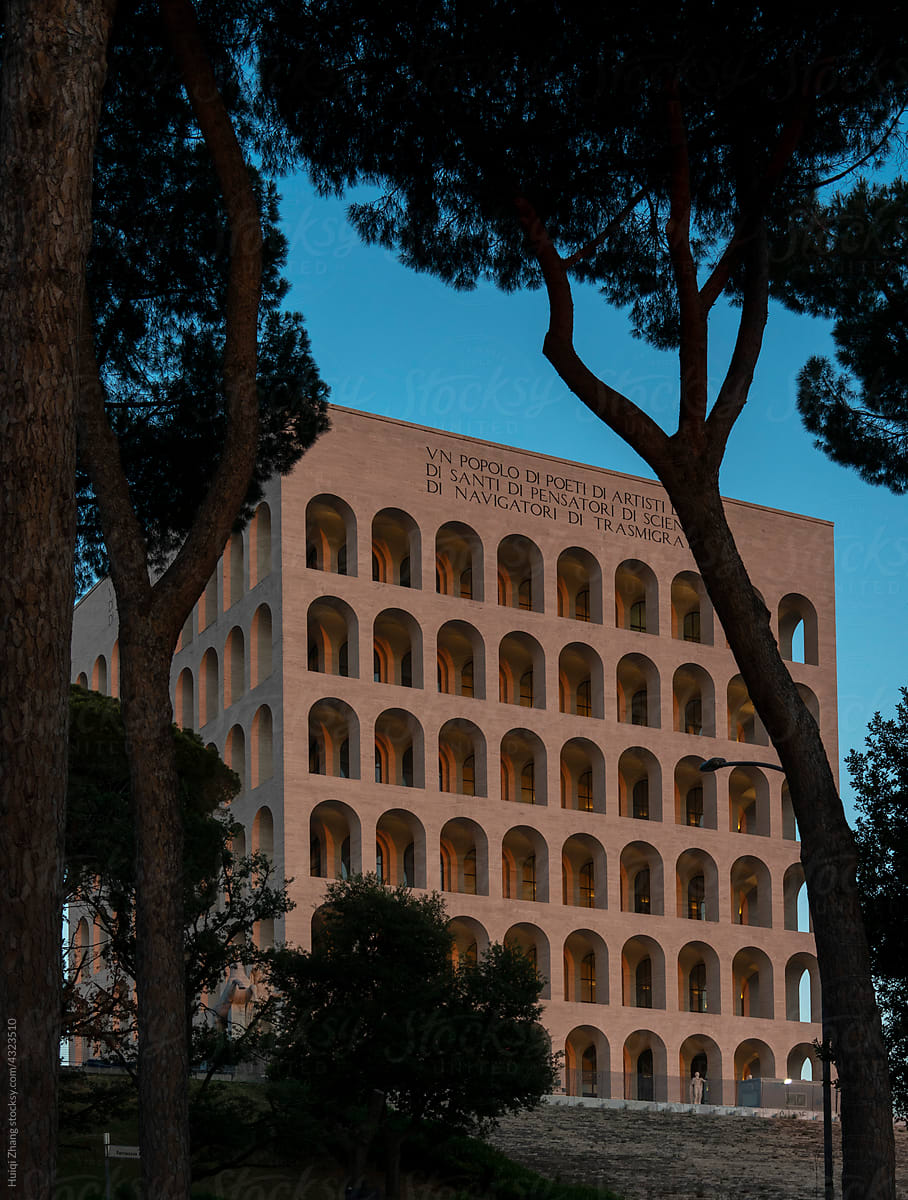 il palazzo della civiltà italiana in Rome