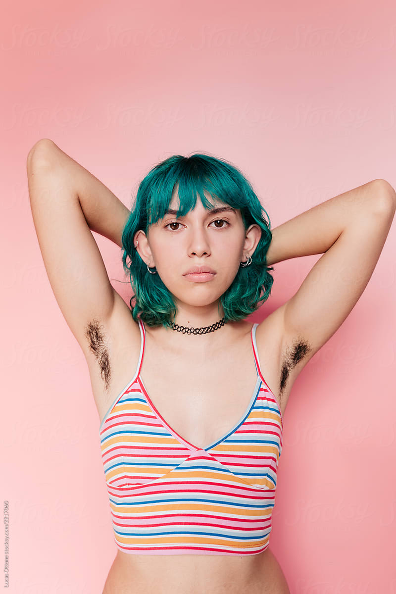 Natural Teenager With Hairy Armpits By Stocksy Contributor Lucas