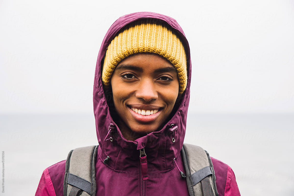 Portrait Of A Beautiful Young Black Teenage Girl Looking Into Camera by  Stocksy Contributor David Prado - Stocksy