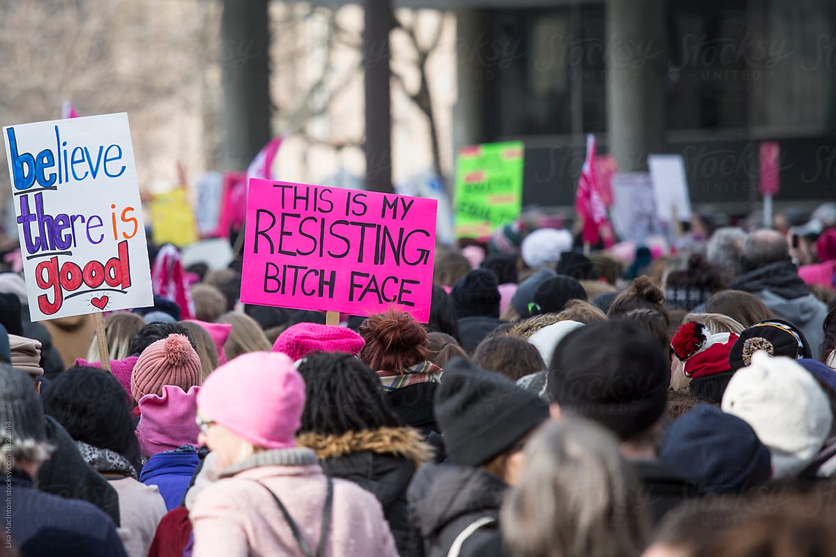 Women's March Toronto, This is My Resting Bitch Face