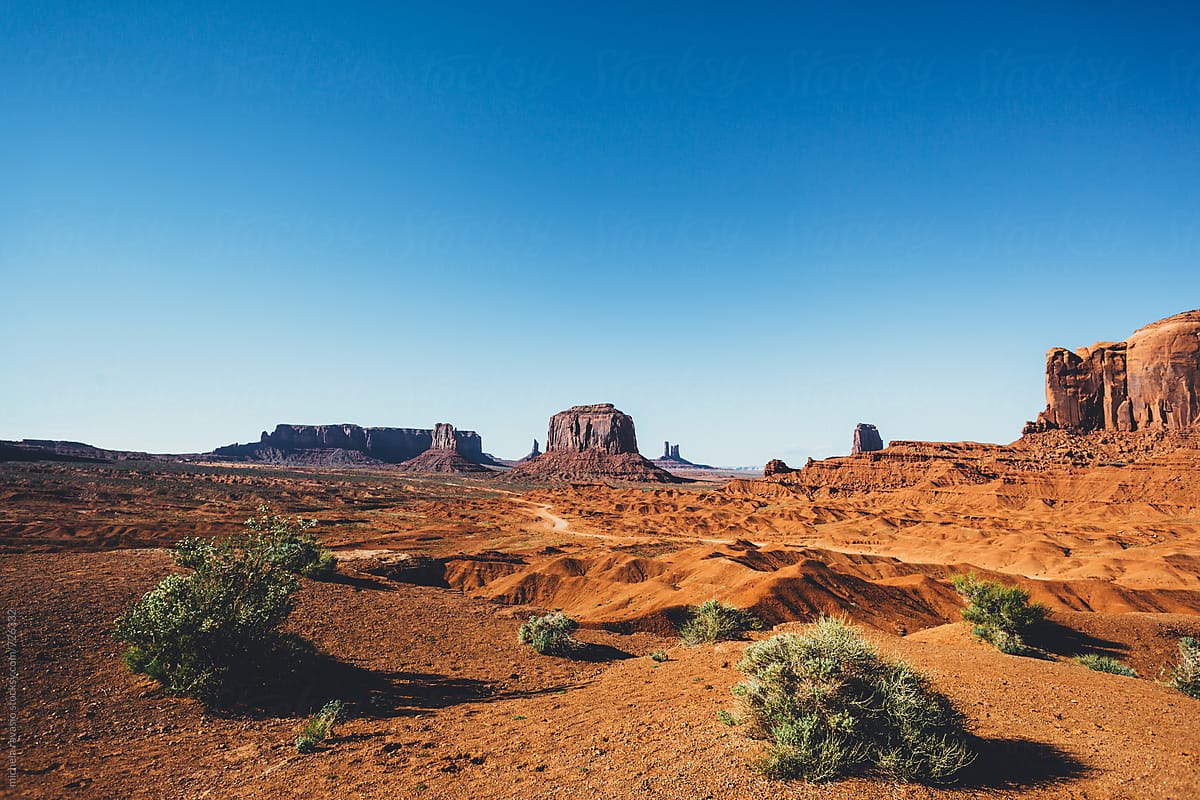 Landscape of Monument Valley Navajo Tribal Park, Usa