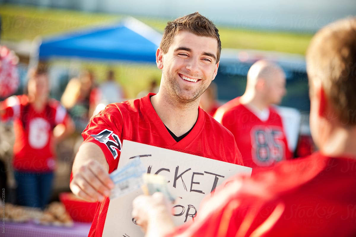 Tailgating: Man Has to Sell Tickets for Cash