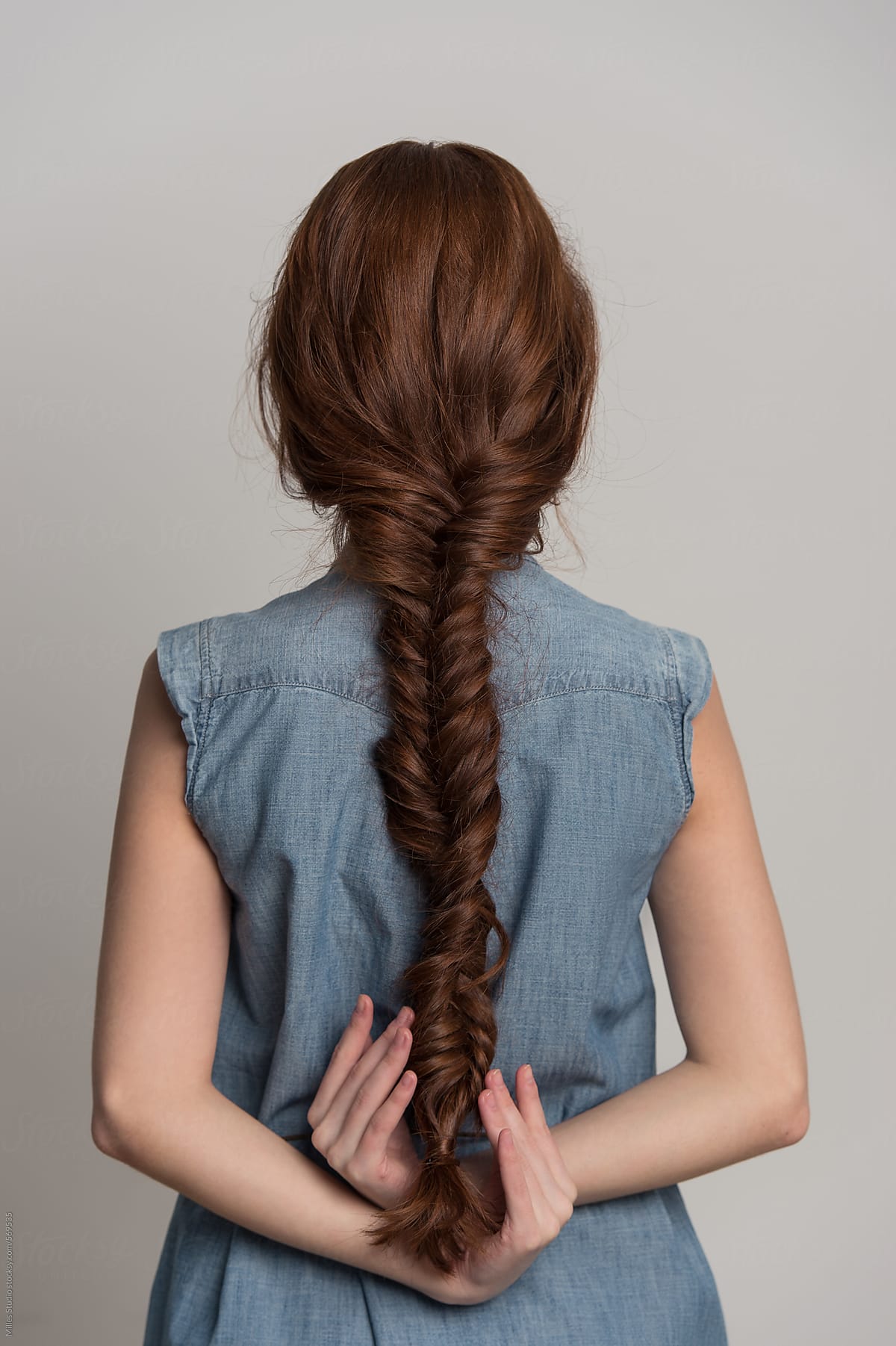 Woman with braid