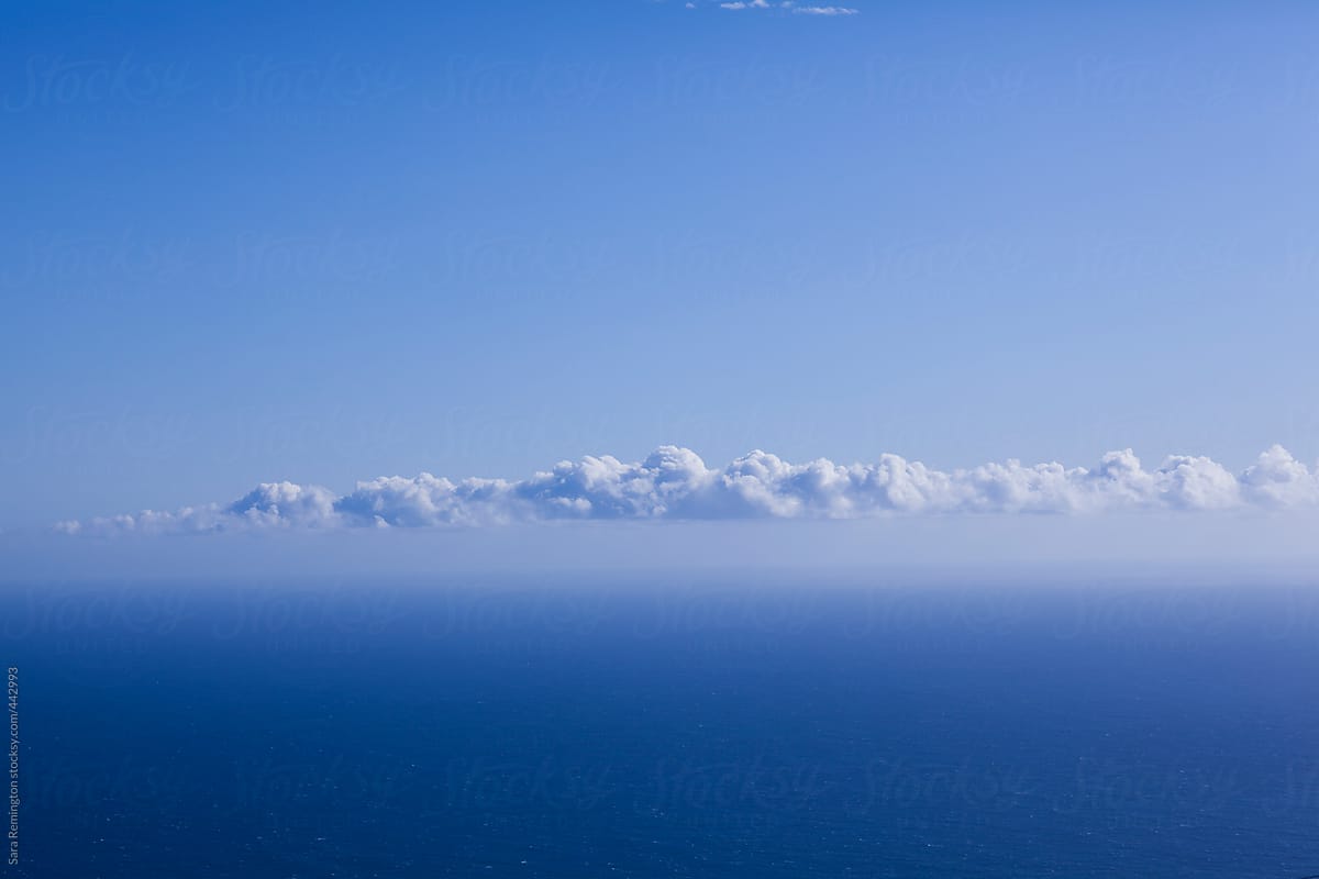 Blue Sky and Ocean In Big Sur, California