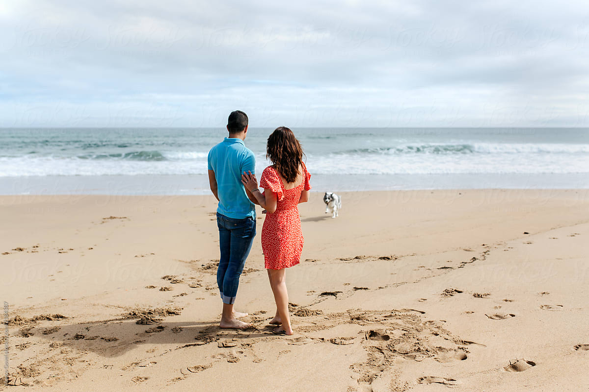 Couple In Love On The Beach By Stocksy Contributor Marco Govel Stocksy 