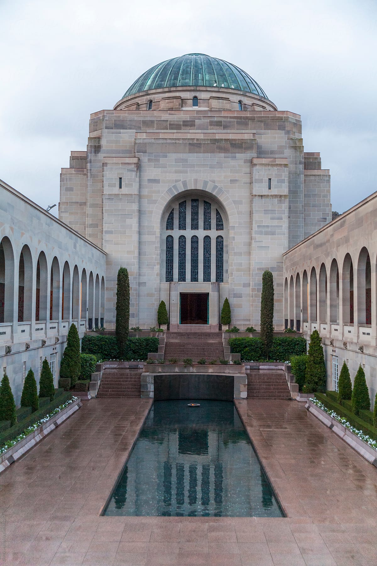 Forecourt of Australian war memorial, Canberra
