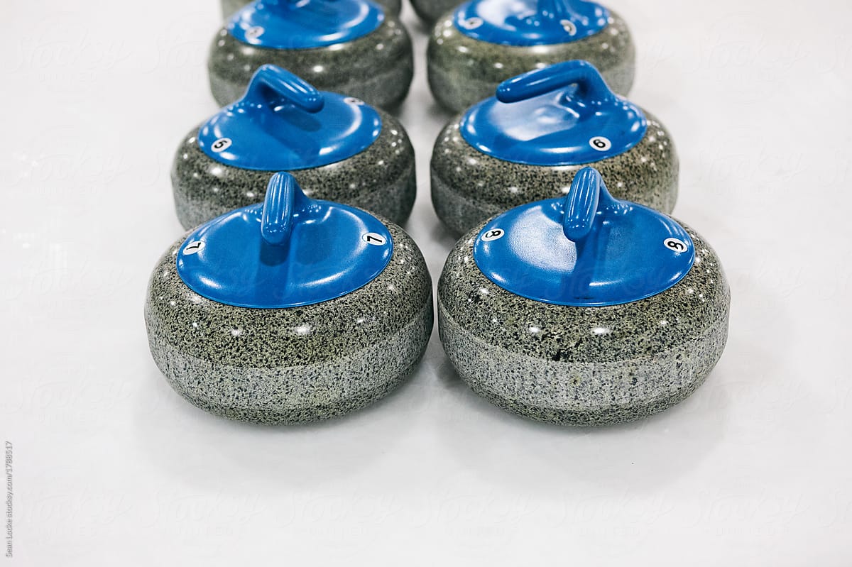Curling: Team Colored Rocks Wait On Ice For Competition