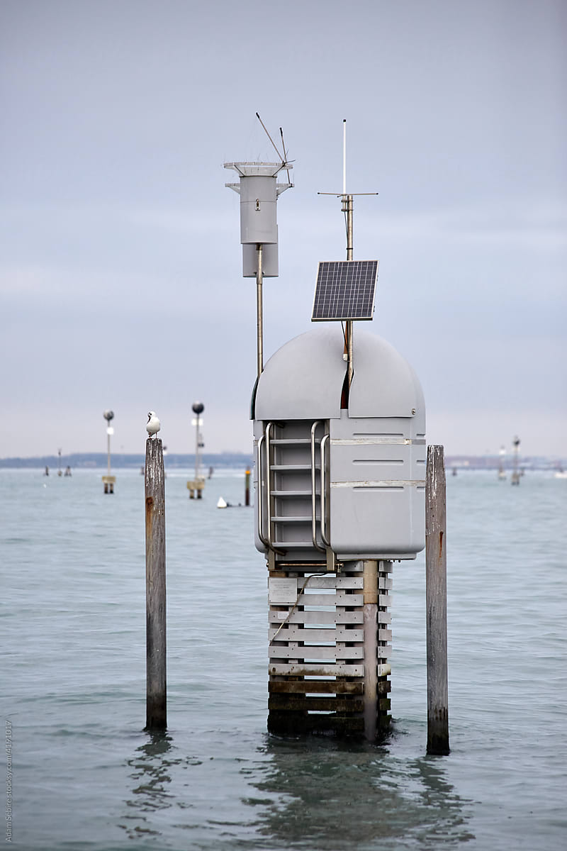 Tidal gauge, measurement of tide waters in Venice sea