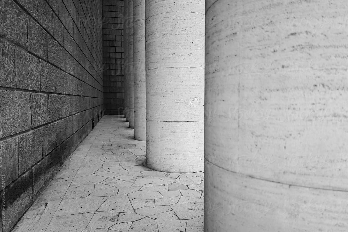 Rationalist Architecture and shapes of Rome EUR