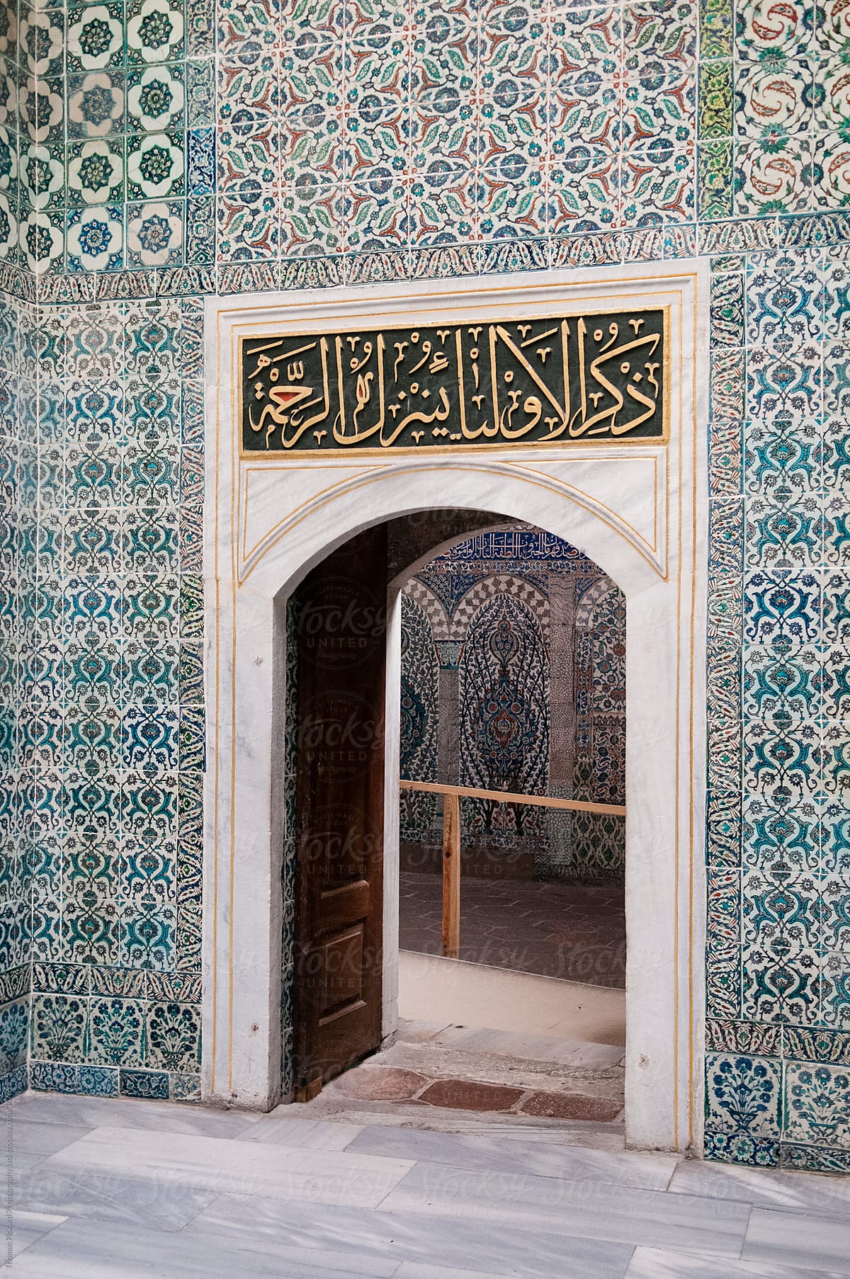 Interior of Topkapi Palace, Istanbul Turkey
