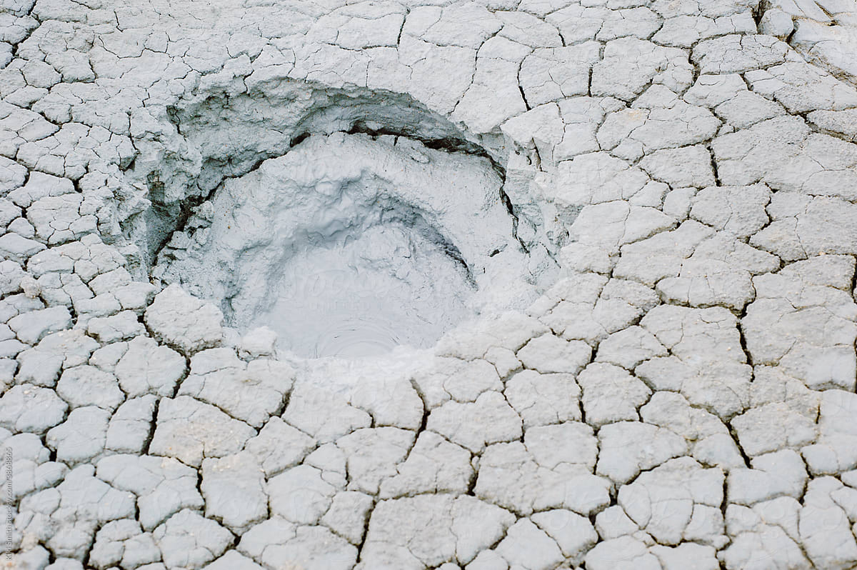 Geothermal Mud Pot in Iceland