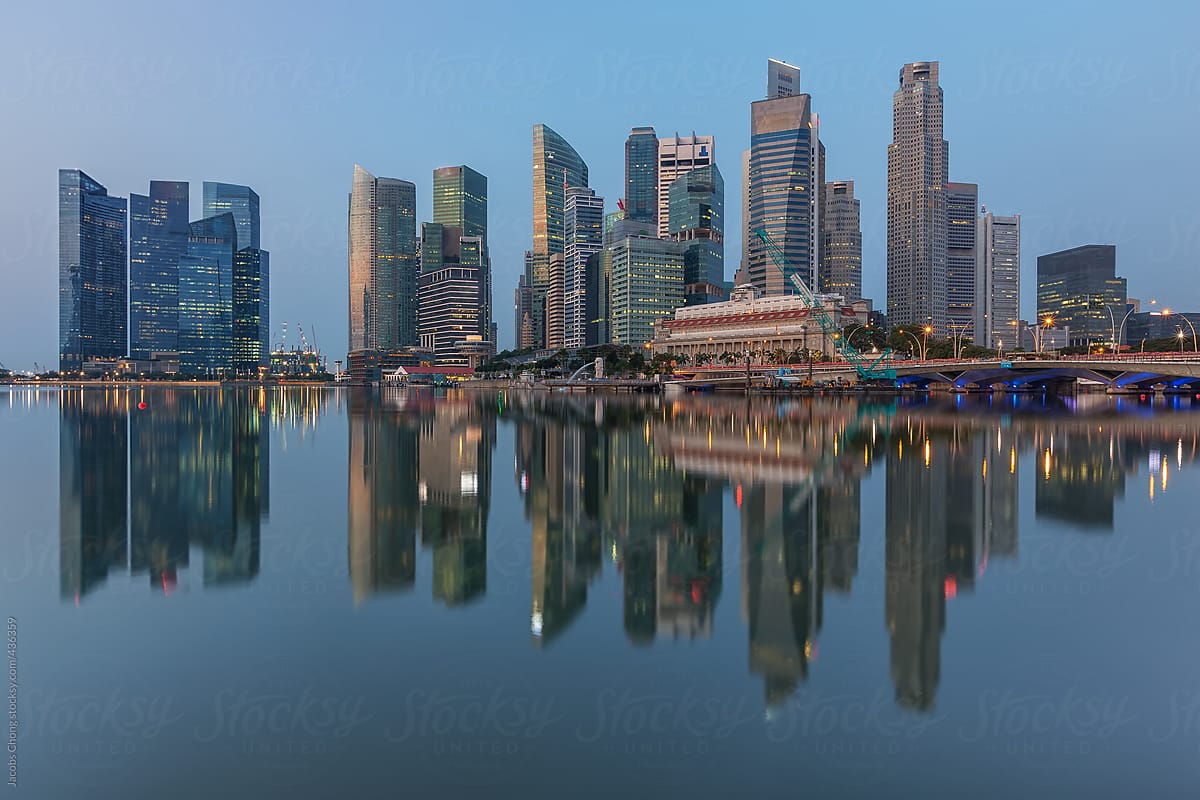 Reflection of Singapore CBD
