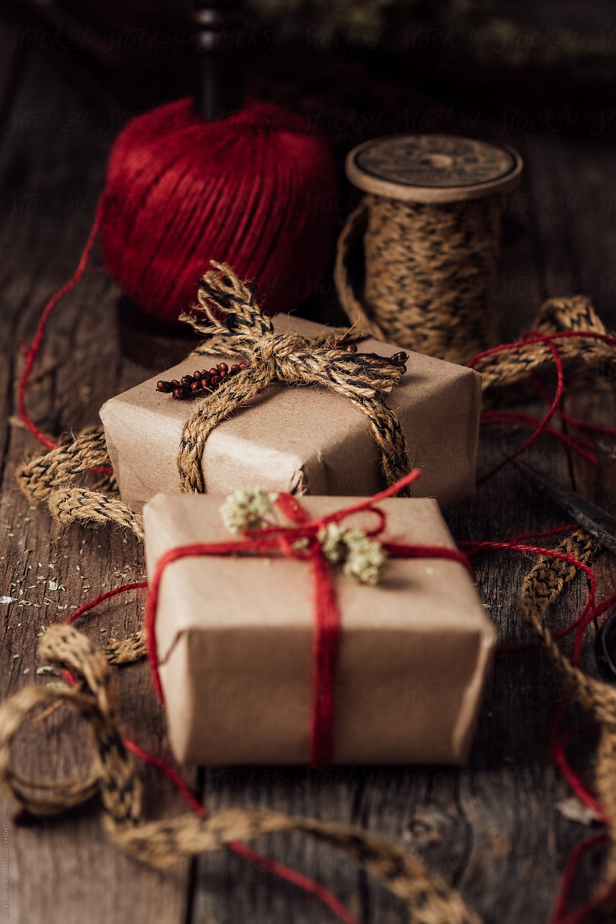 Rustic Christmas Gifts with Twine