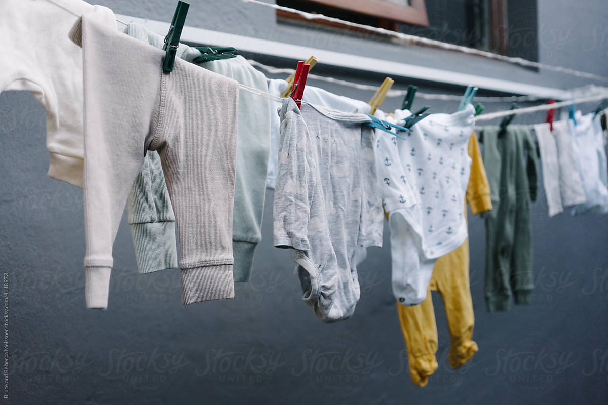 Washing baby clothes