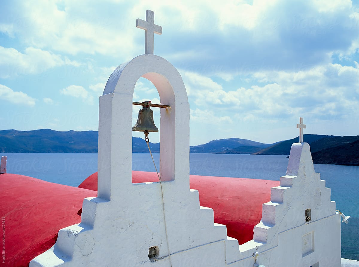 Beautiful churches of Mykonos. Greece.