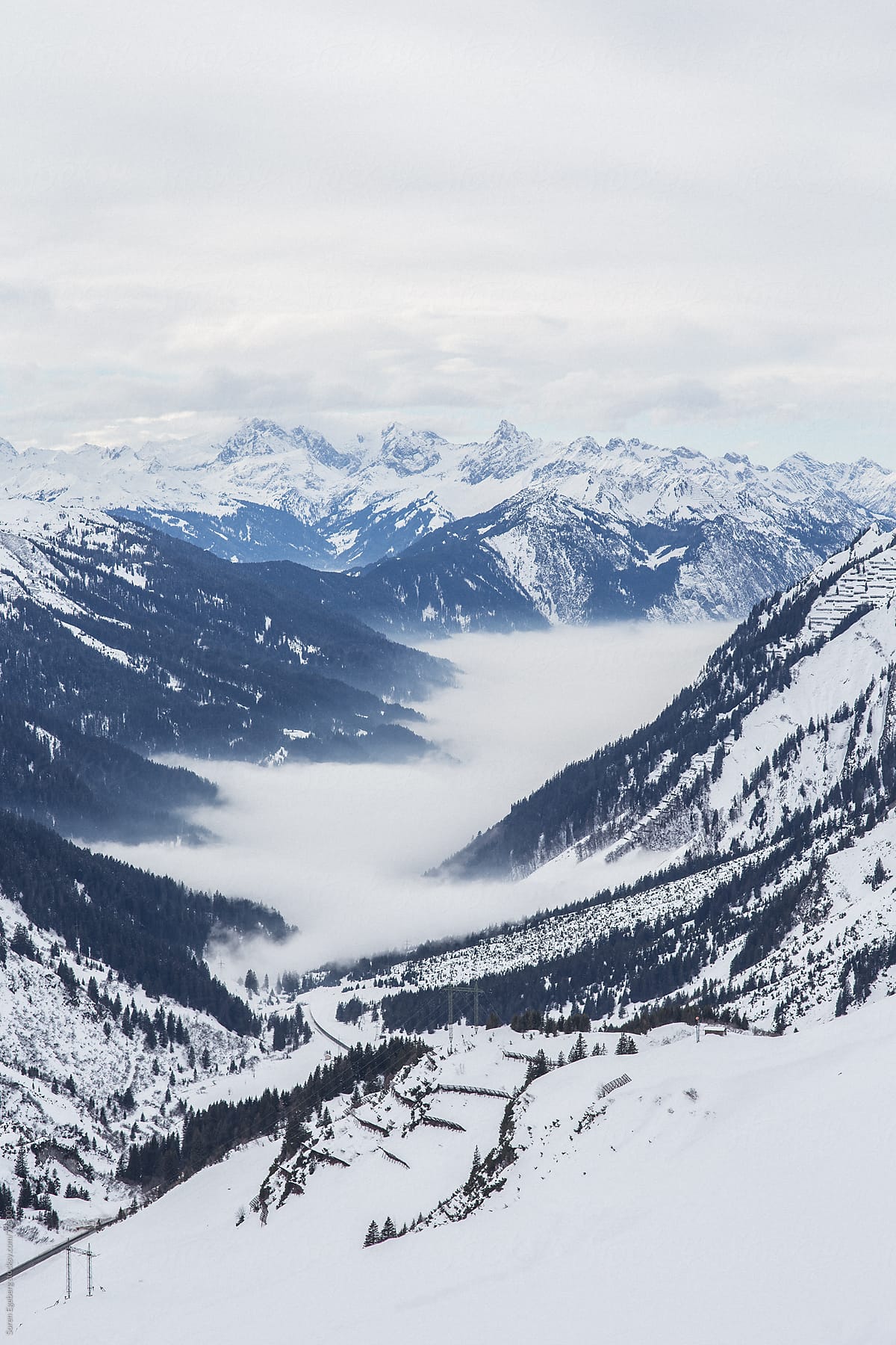 snowy mountain landscape