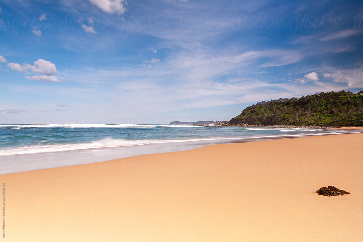 Subtropical beach in New South Wales