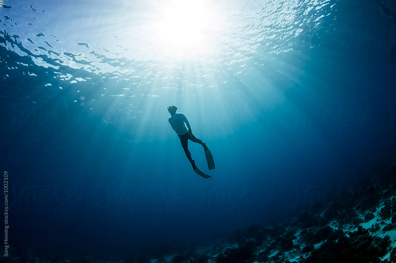 Freediving with sunlight