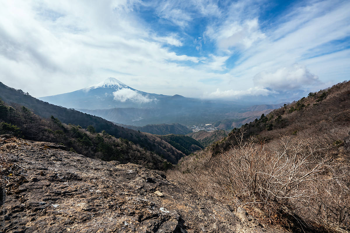 Early Spring Sight of Mt. Fuji