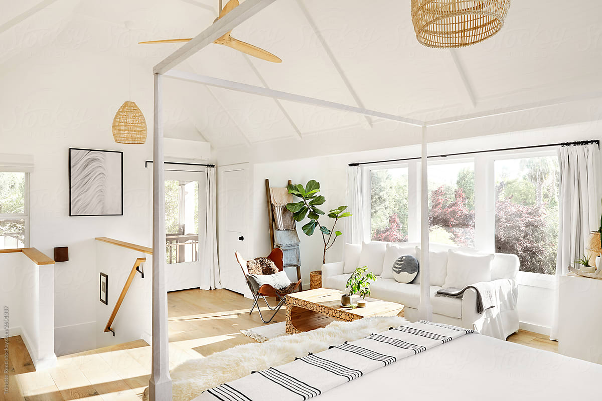 Beautifully designed modern farmhouse bedroom
