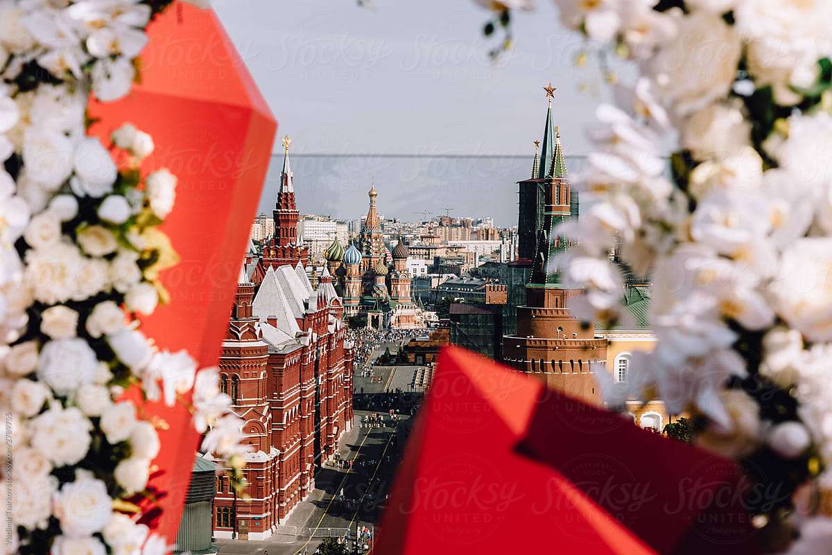 View of red square and Moscow Kremlin, Russia