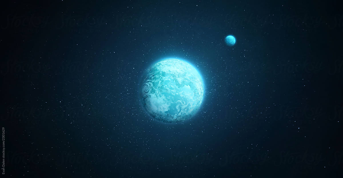 Planet with Moon