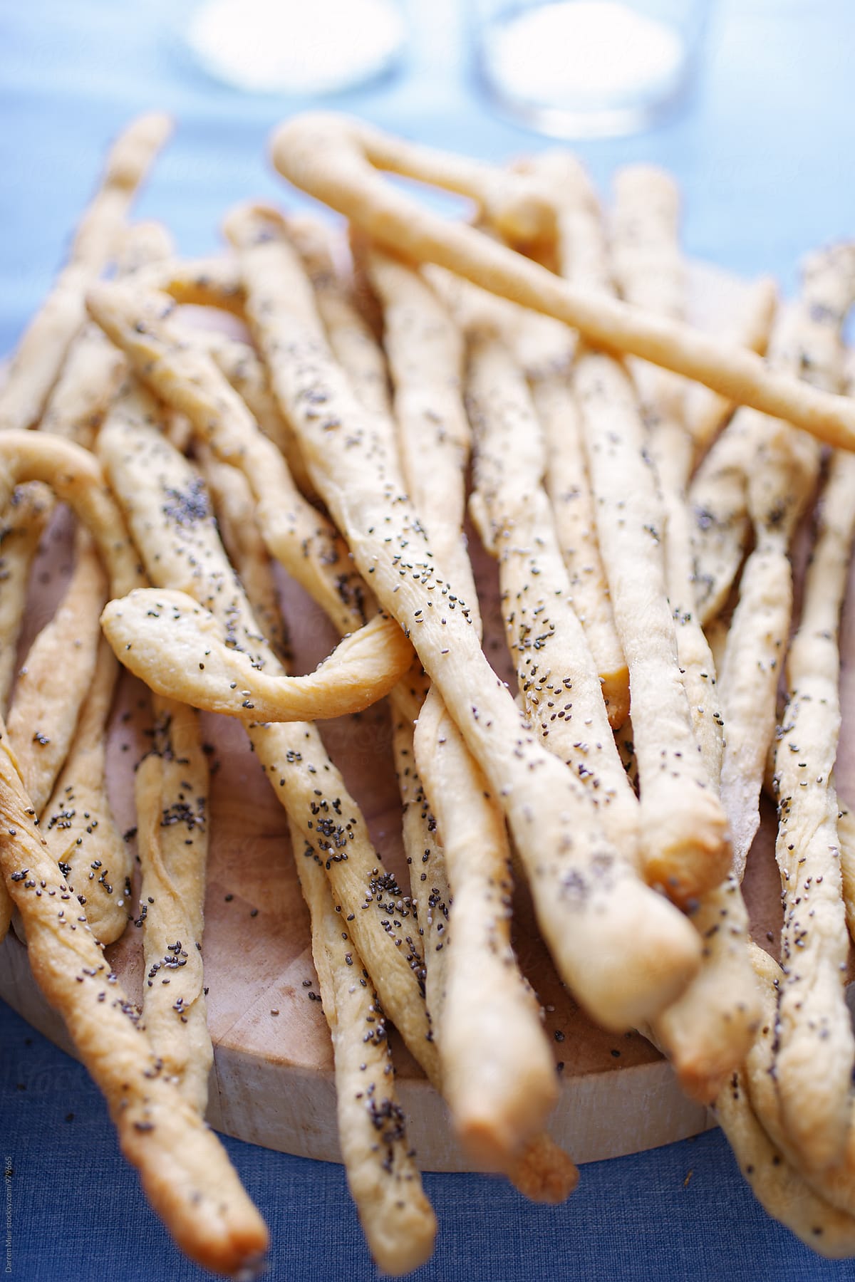 Gluten free and chia seed bread sticks.
