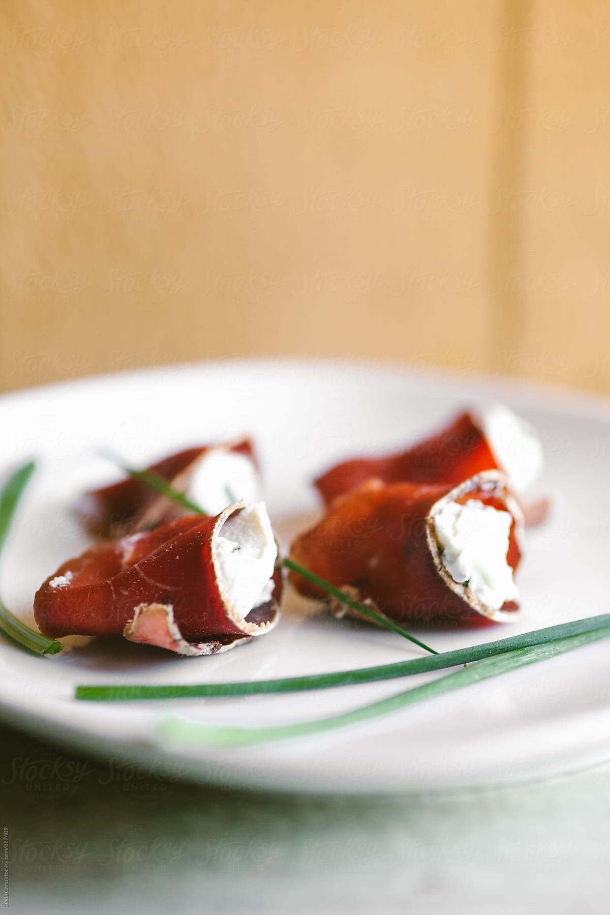 Bresaola filled with ricotta