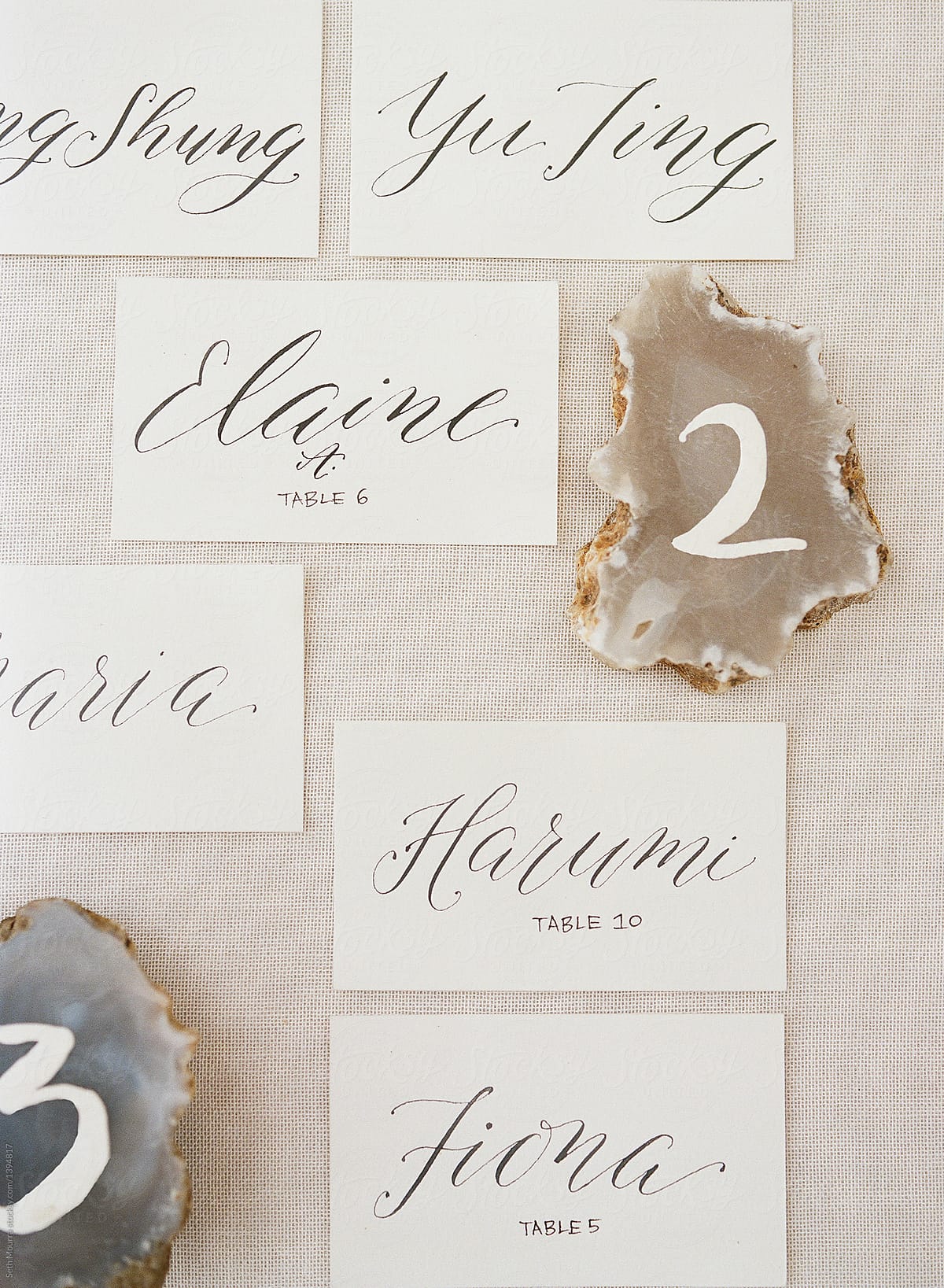 Handwritten Place Cards (writing only) – Calligraphy By MCW