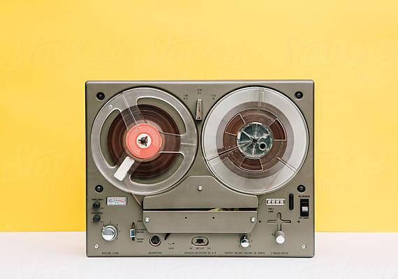 Vintage Reel-to-reel Tape Player/ Recorder by Stocksy Contributor