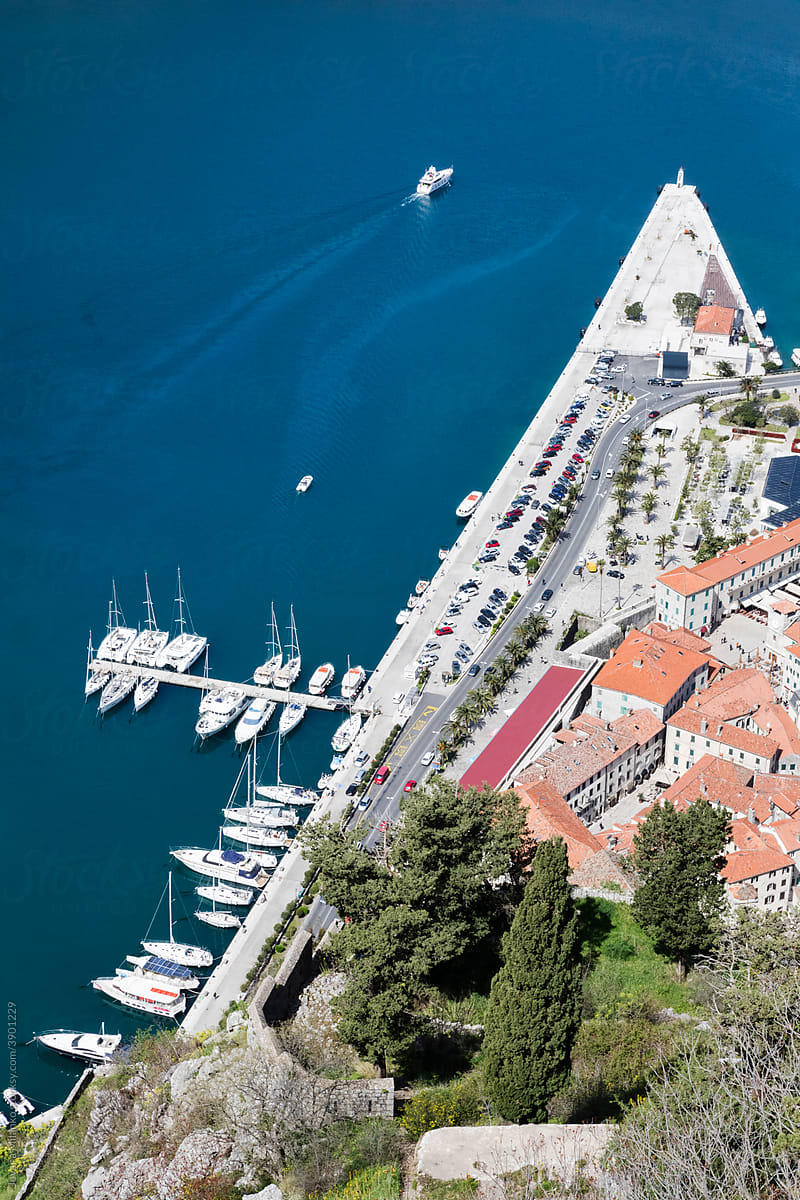 Port of Kotor Aerial View