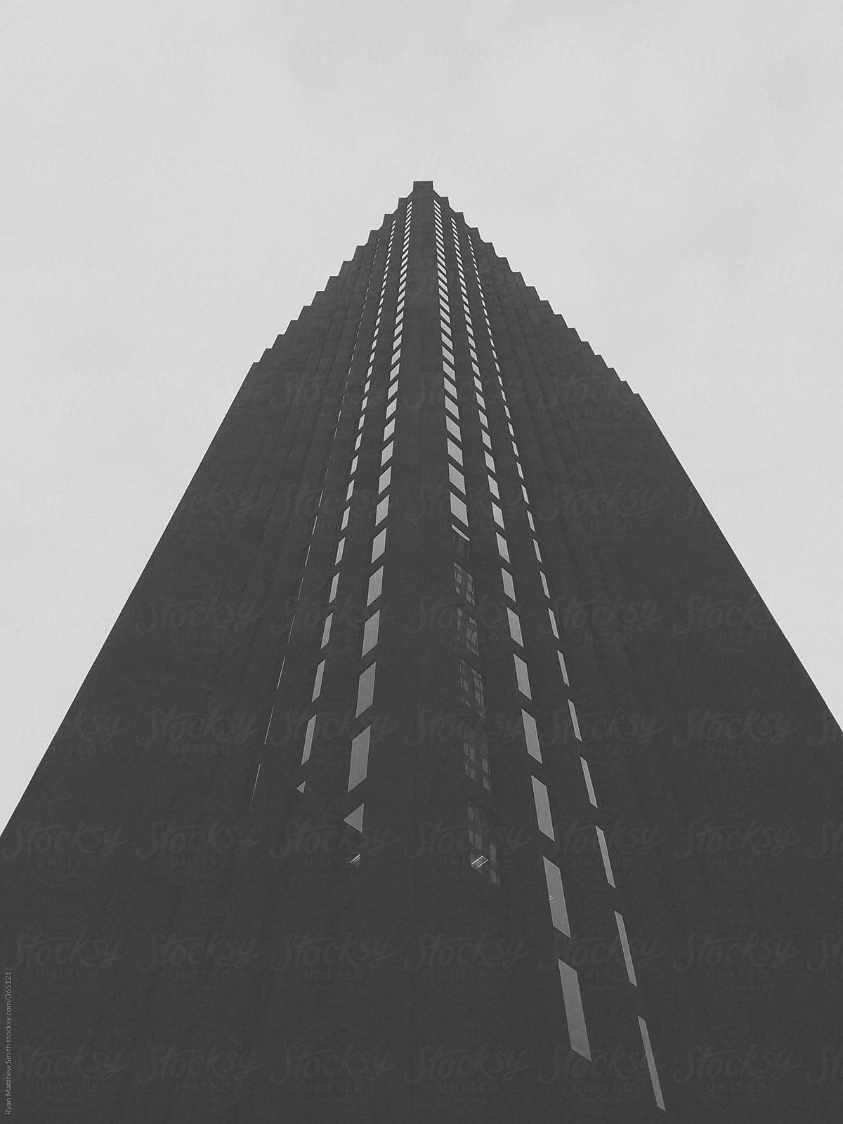 Dark Skyscraper Black and White
