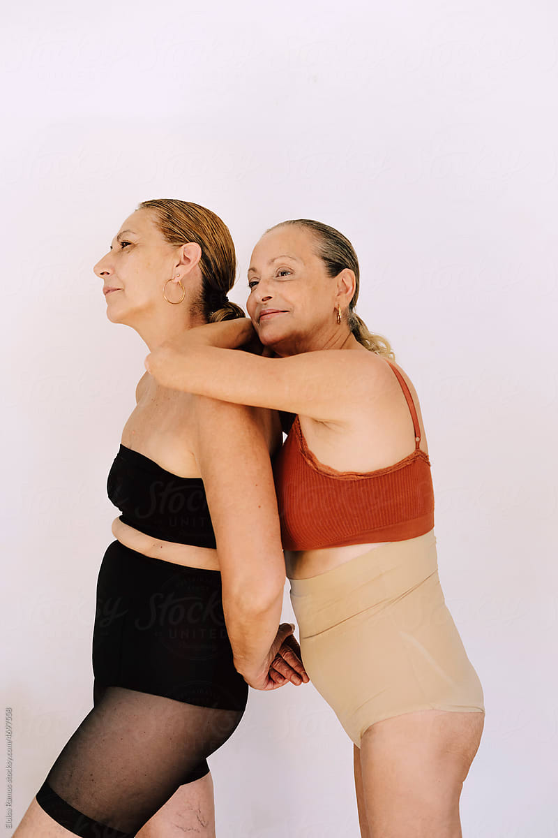Elderly Women With With Cotton Underwear by Stocksy Contributor Eloisa  Ramos - Stocksy