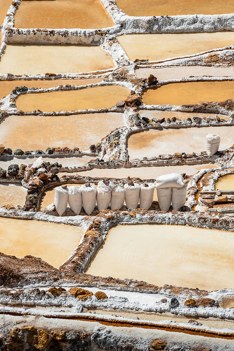 Salt Mines in Maras Cusco Peru