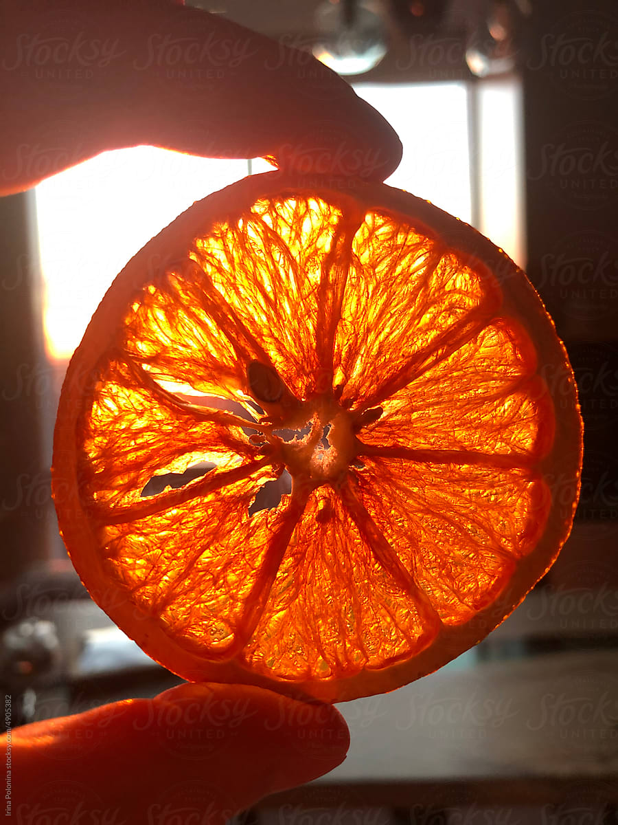Slice of orange light.