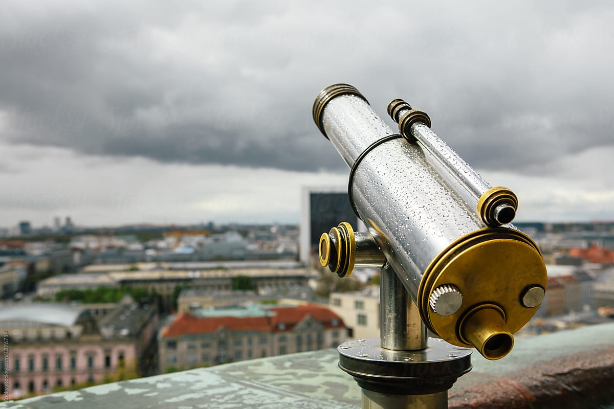 Monocular telescope on top of Prague