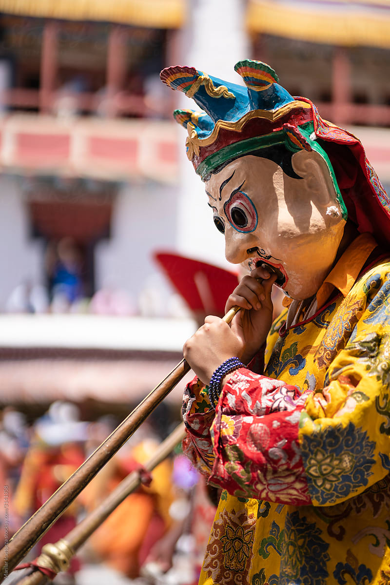 Dancers In Hemis Festival, Ladakh