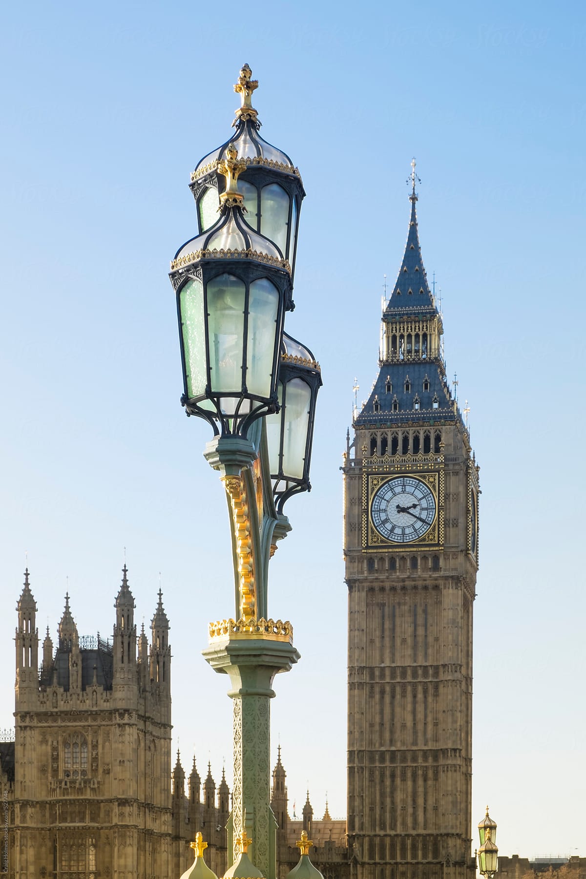 The Palace of Westminster and Big Ben clock tower, London