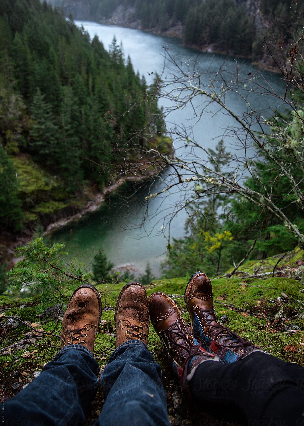 Boots over the river