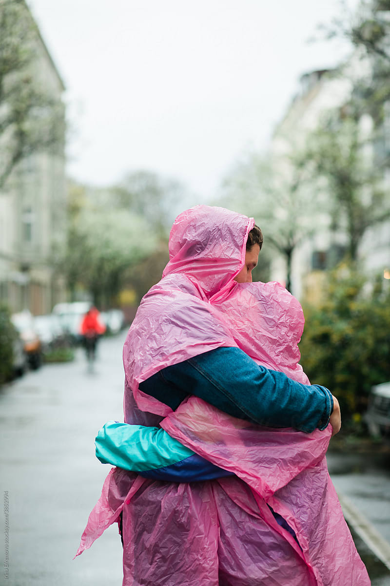Pink wrapped up embrace