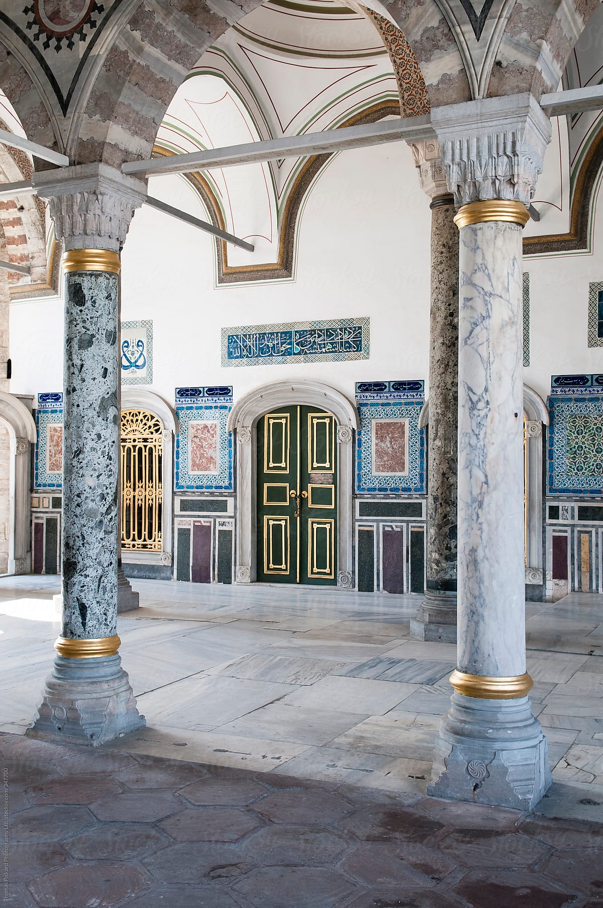 Interior of Topkapi Palace, Istanbul Turkey