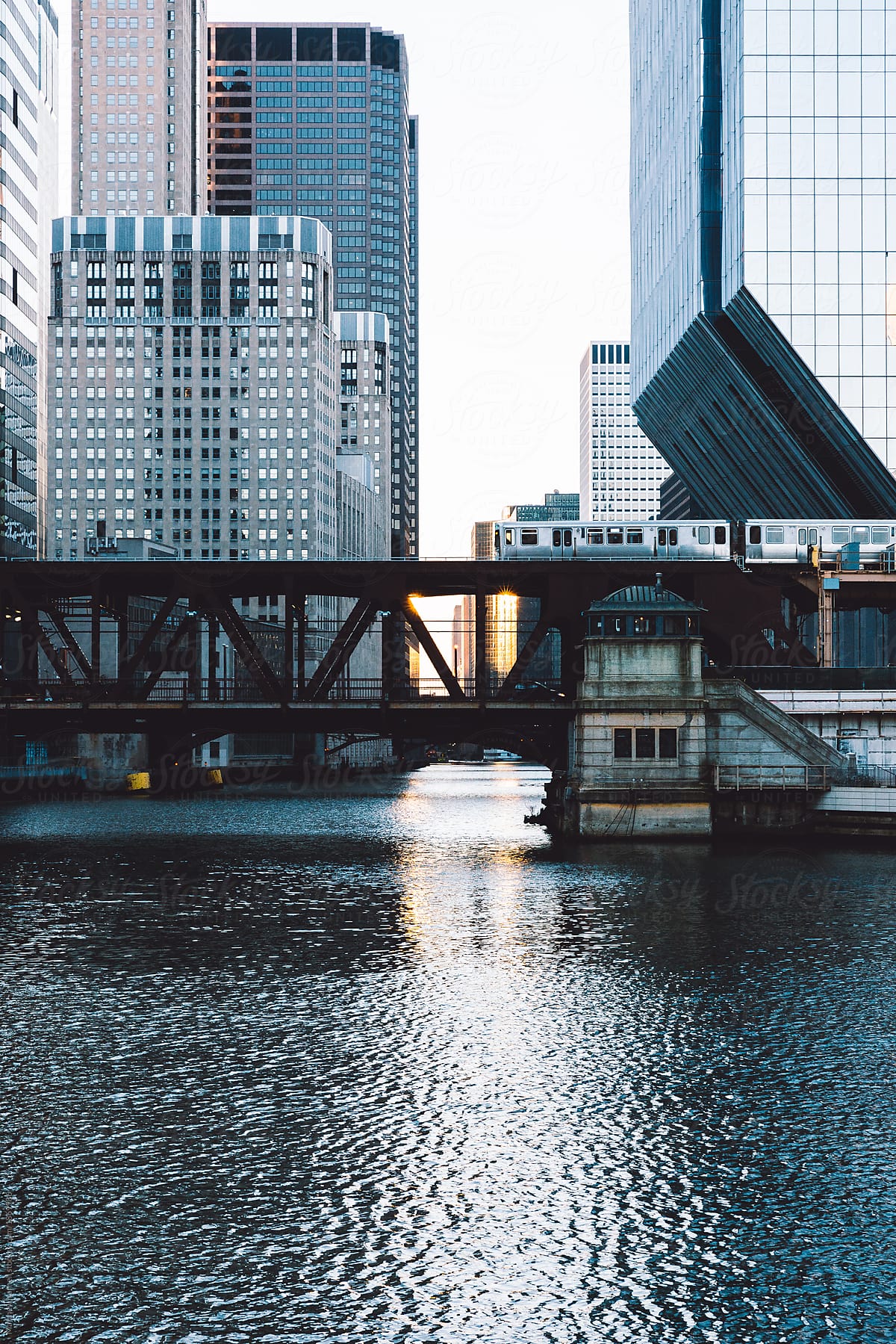 Bridge over the Chicago river.