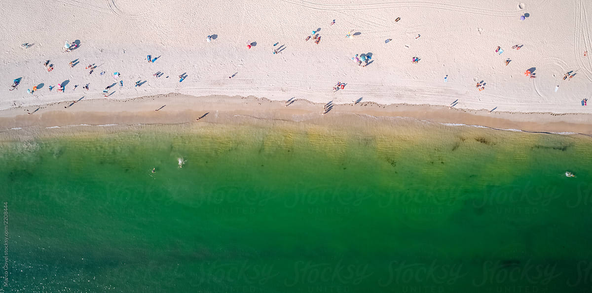 Aerial View Of A Spanish Beach By Stocksy Contributor Marco Govel Stocksy