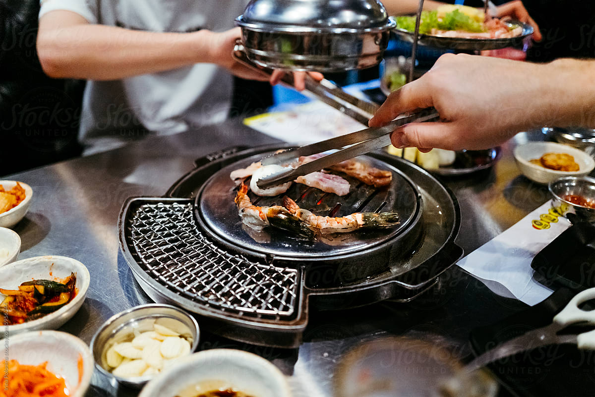 Korean BBQ Dinner in Action
