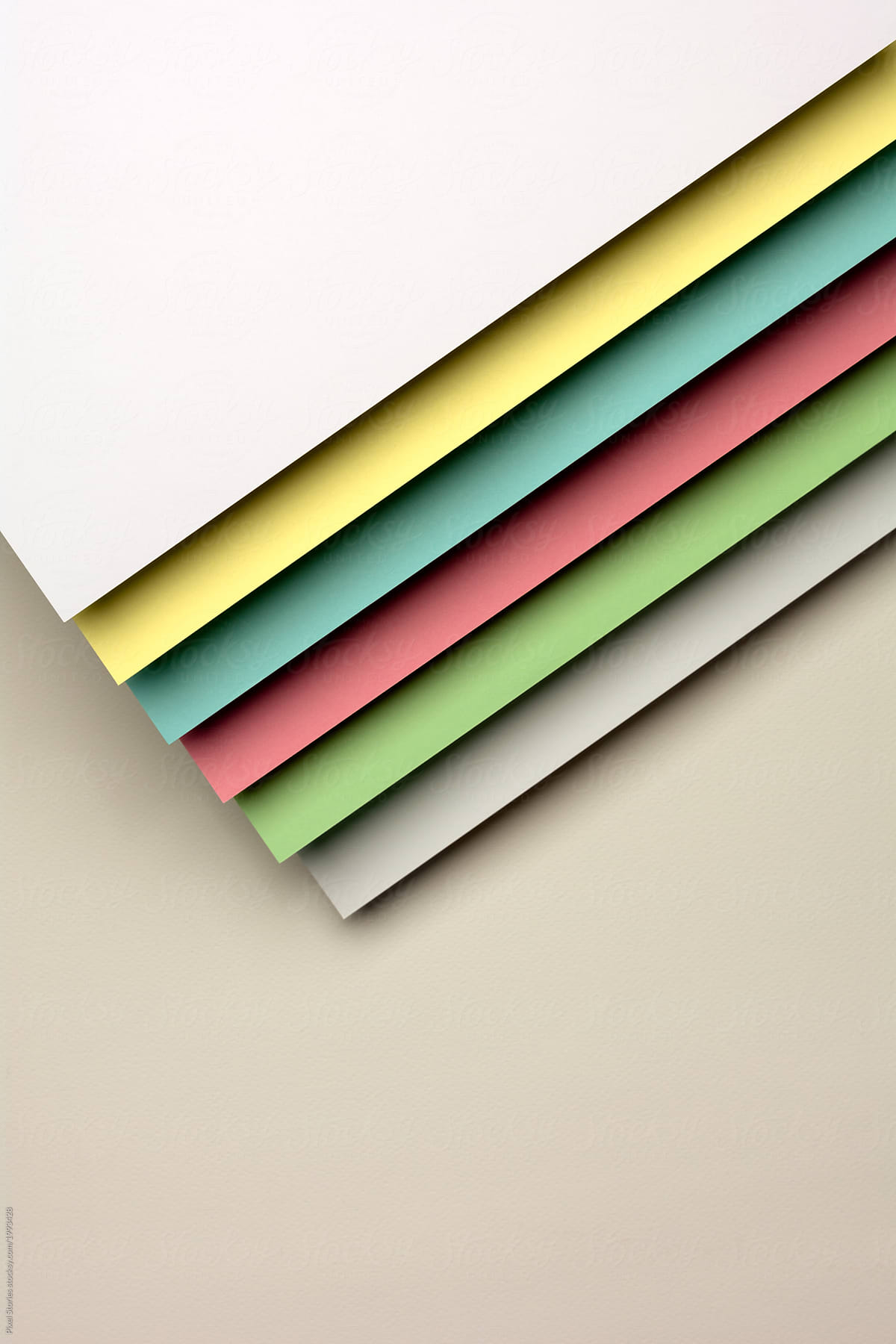 Colorful folded paper material design background
